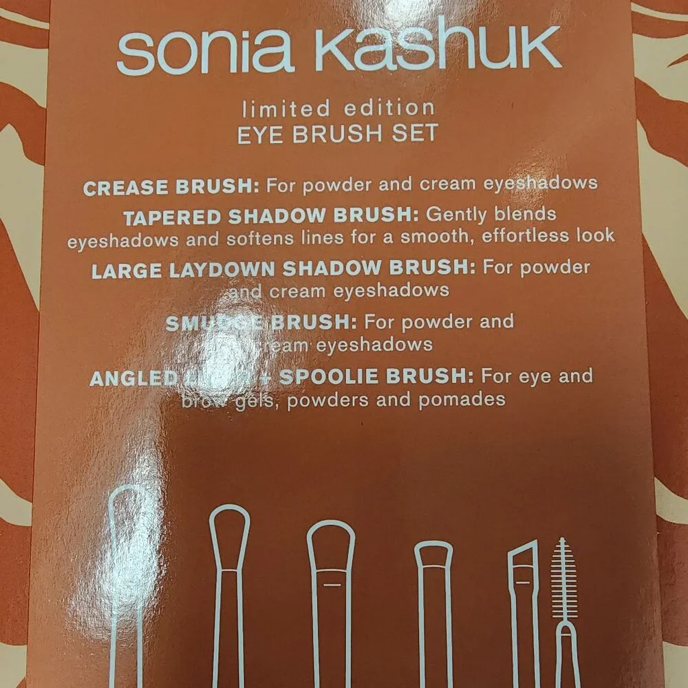 NWT Sonia Kashuk Limited Edition Eye Makeup Brush Set - 5pc